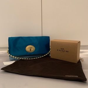 Authentic Coach Satin Shoulder Bag